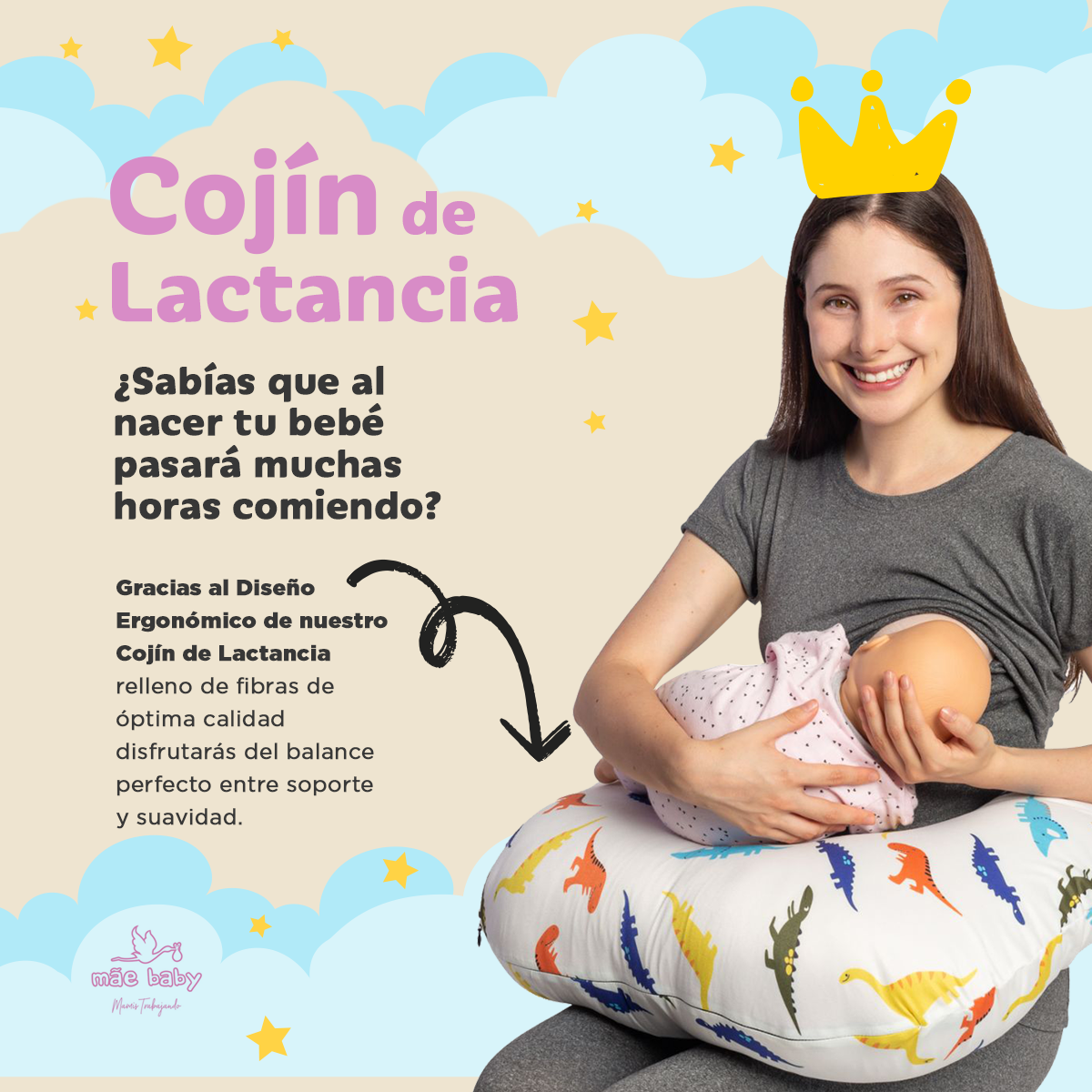 Almohada Cojín Lactancia para Amamantar Rosa Burbuja Envío Gratis – mãe baby