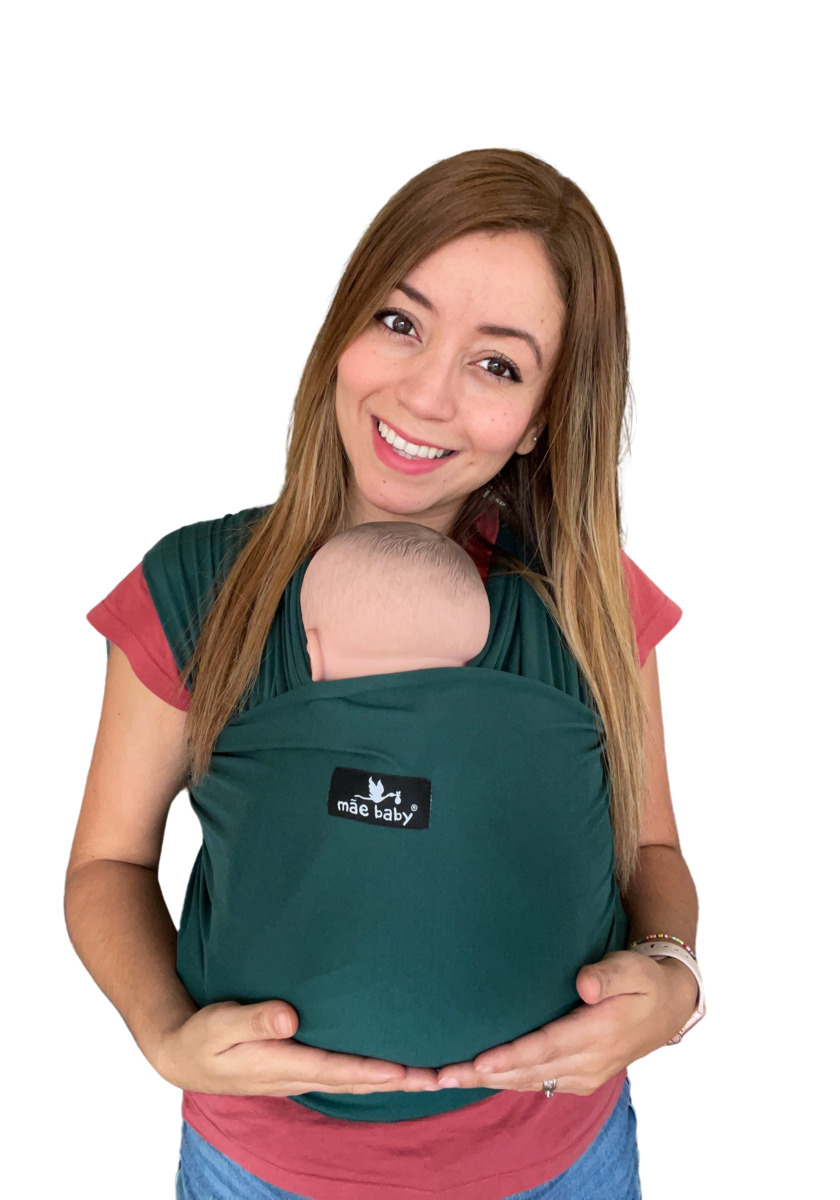 fular elastico mae baby verde