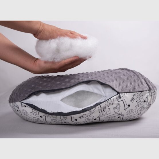 Almohada Cojín Lactancia para Amamantar Gris Burbuja Envío Gratis - Imagen 3